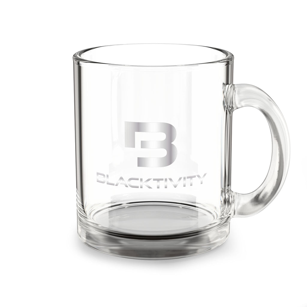Etched Blacktivity Logo 10oz Clear Glass Mug