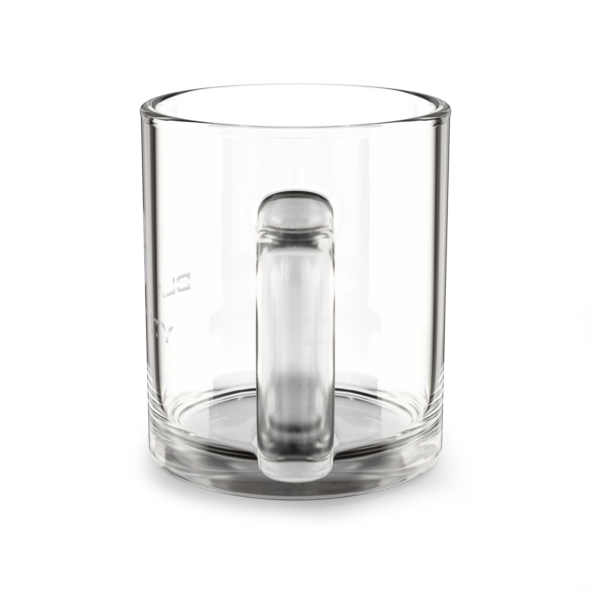 Etched Blacktivity Logo 10oz Clear Glass Mug