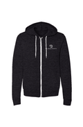 Logo & Name — Unisex Heather Zip-Up Hoodie