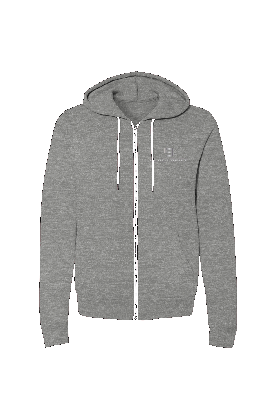 Blacktivity Unisex Heather Zip-Up Hoodie