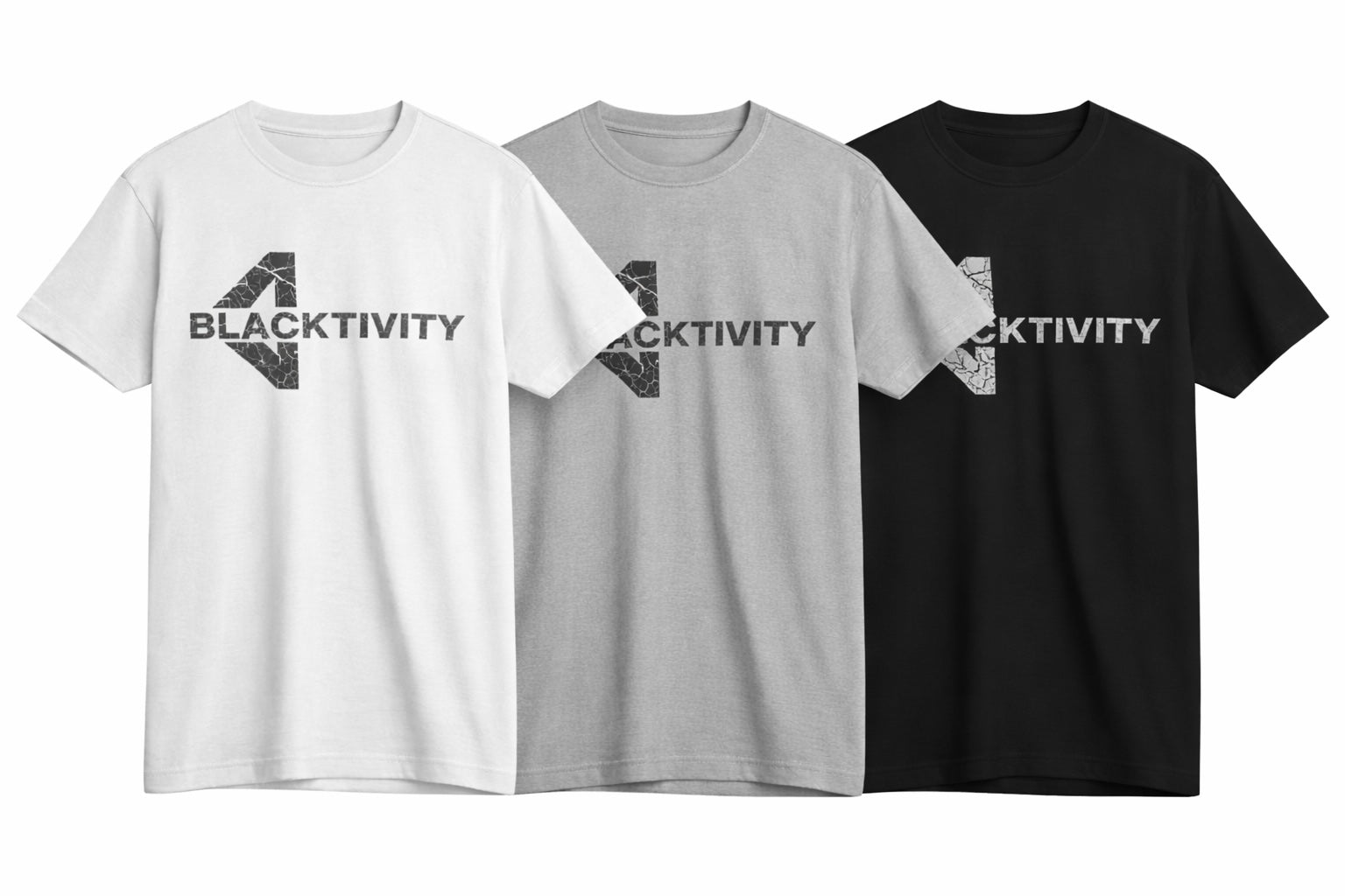 Blacktivity Black Crackle — Supima® Tee