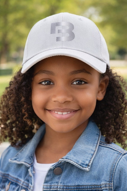 Blacktivity Logo — Youth Six Panel Unstructured Twill Cap