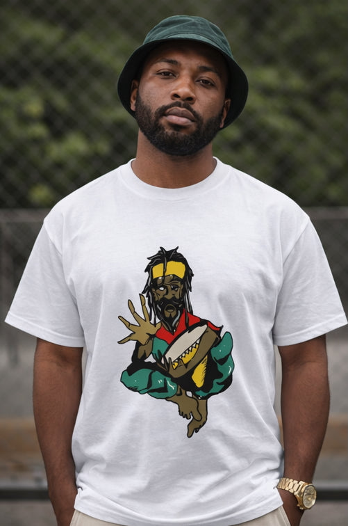 Roots & Rhythm Drum — Gildan 5000 Classic Tee