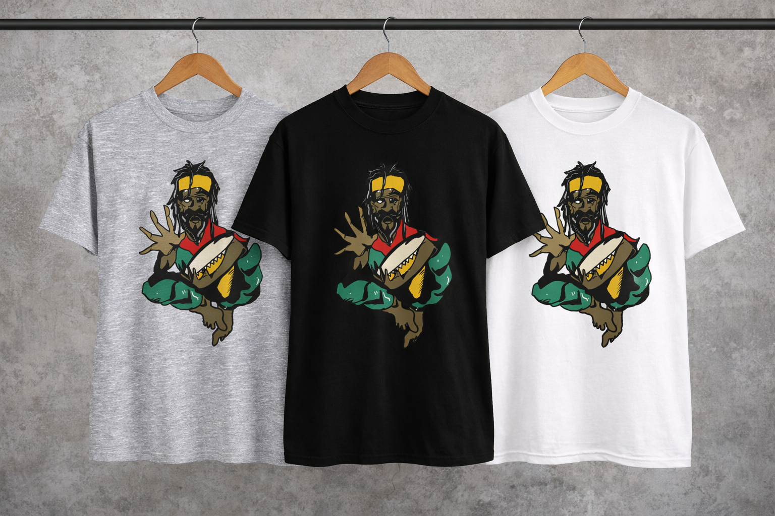 Roots & Rhythm Drum — Gildan 5000 Classic Tee